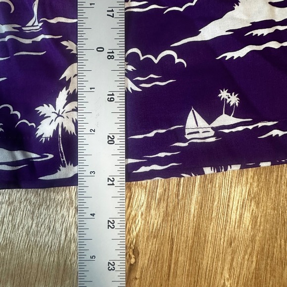 Reyn Spooner LA Lakers Hawaiian Print Swim Trunks Shorts Men's M Purple New Tag - Picture 2 of 8